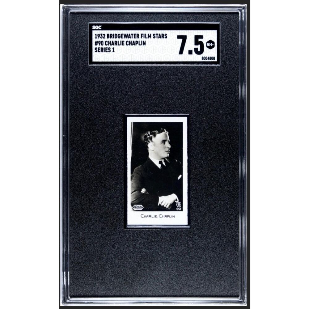 1932 Bridgewater Charles Chaplin SGC 7.5 Charlie Chaplin Tobacco Card Tramp